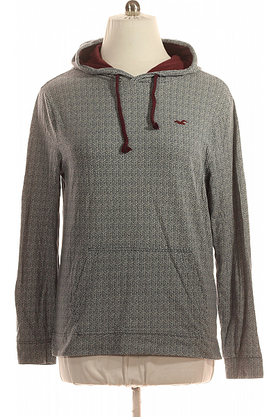 Pánská Mikina Bez Zapínání Šedá Hollister Second Hand Vel. L
