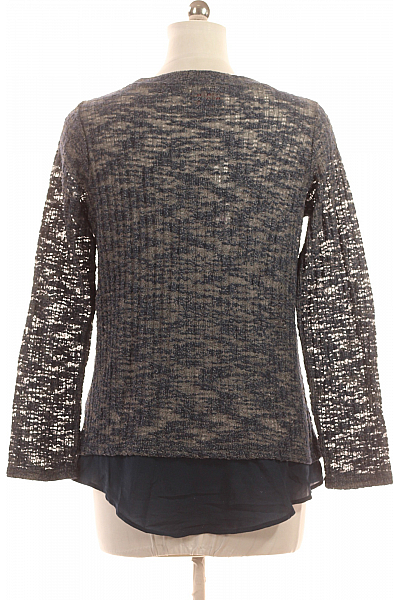 Dámský Svetr Modrý Second hand Vel. XL