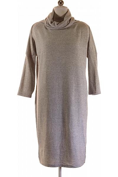  Šaty Pletené Šedé