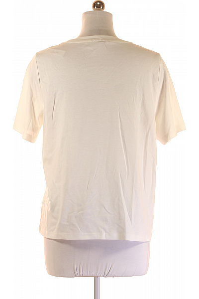 TOM TAILOR Jednoduché Dámské Tričko Bílé Vel. L