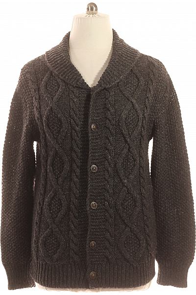 Pánský Cardigan Černý Second Hand