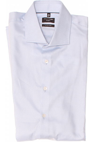 Pánská Košile Modrá OLYMP Second Hand Vel. 40