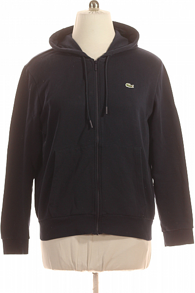 Pánská Mikina Na Zip Modrá LACOSTE Vel. XL