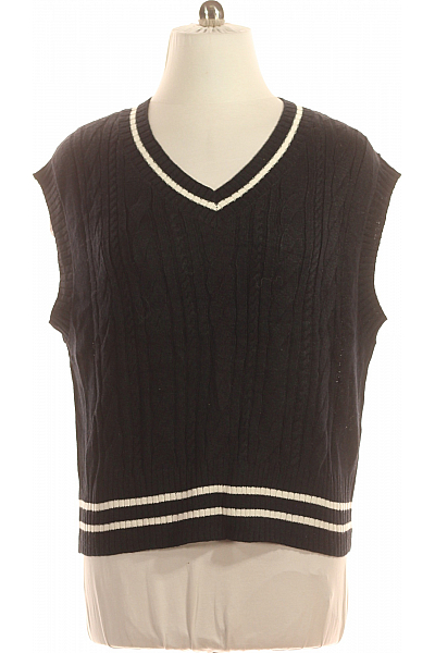 Kratká Dámská Vesta Modrá Vel. L