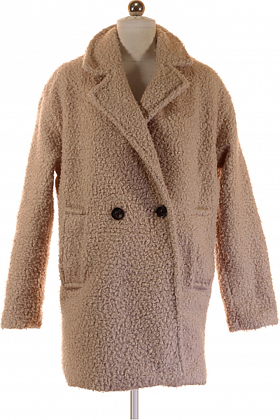 Bershka Dámský Kožich Béžový Vel.  S