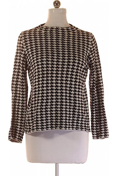 Halenka Pletená Černobílá S.OLIVER Vel. 40  Halenka Pletená Černobílá S.OLIVER Vel. 40