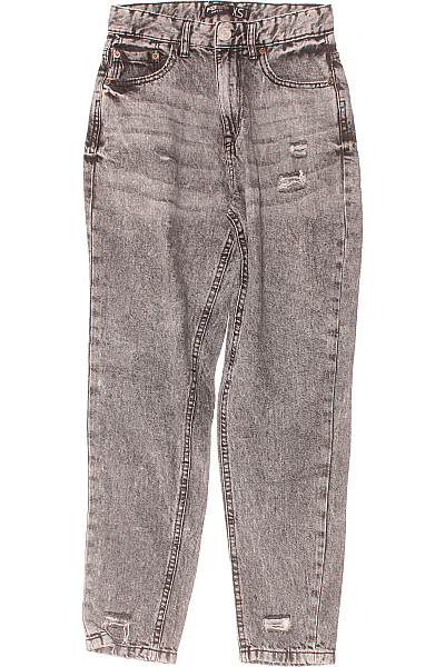 FB SISTER Dámské Džíny Šedé Second Hand Vel. XS