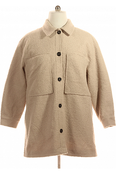Dámský Kabát Béžový Vel. L Dámský Kabát Béžový Vel. L