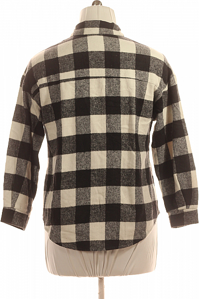 Dámský Kabát Černobílý Shein Vel. L