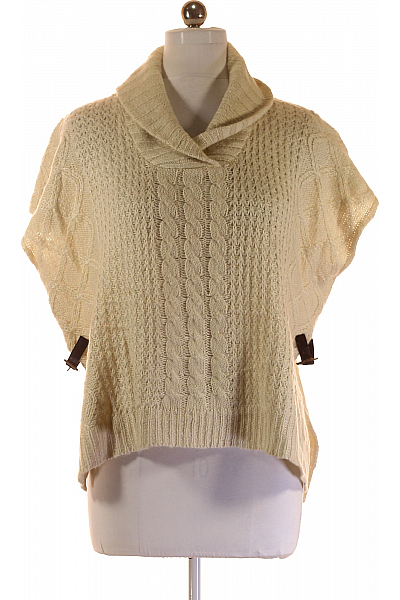 Kratká Dámská Vesta Béžová Second Hand Vel. 42