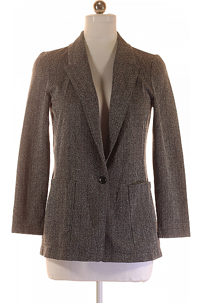 Společenské Dámské Sako Šedé Vel. 38