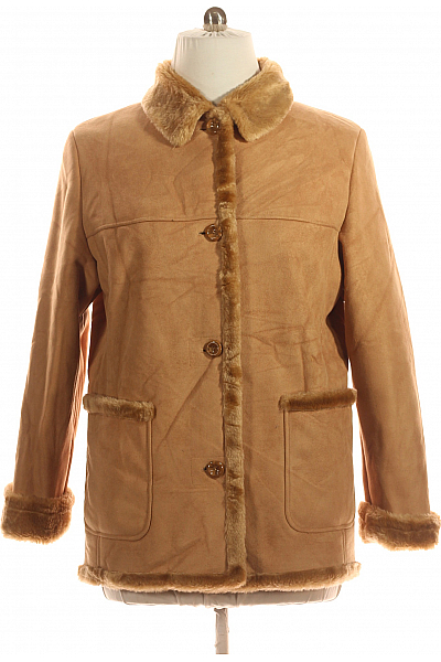 Dámský Kabát Hnědý Vel. 46