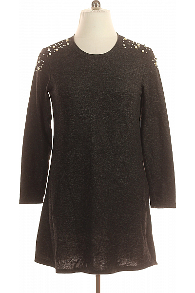 Šaty Pletené Černé Vel.  44  Šaty Pletené Černé Vel.  44