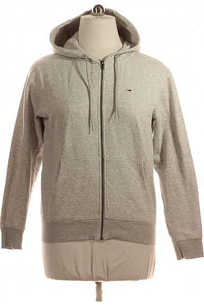 TOMMY HILFIGER Pánská Mikina Šedá Second Hand Vel. L