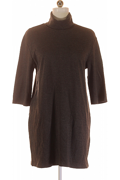  Šaty Pletené Šedé ZARA Vel.  M