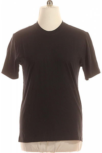 Jednoduché Pánské Tričko Černé Schiesser Vel. M