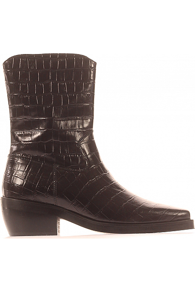 Scotch & Soda Dámské Kotníkové Boty Kožené Černé Vel.  38