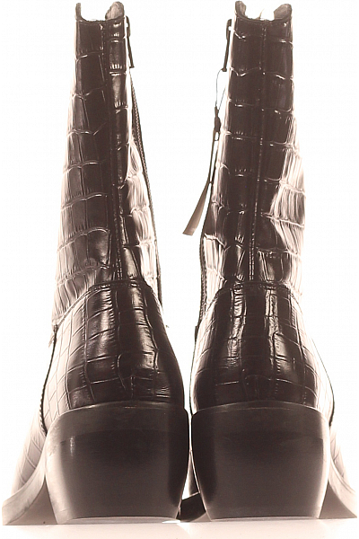 Scotch & Soda Dámské Kotníkové Boty Kožené Černé Vel.  38