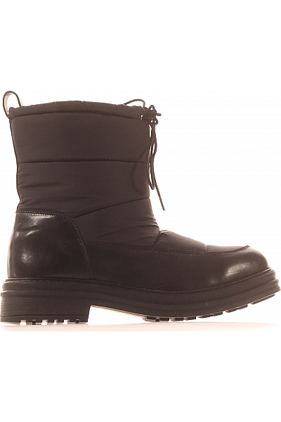 Lazamani Dámské Boty Kožené Černé Vel. 42