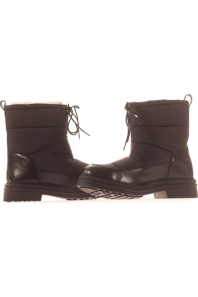 Lazamani Dámské Boty Kožené Černé Vel. 42