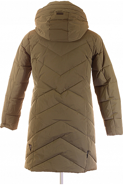 Khujo Dámská Zimní Dlouhá Bunda Khaká Vel. L