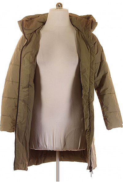 Khujo Dámská Zimní Dlouhá Bunda Khaká Vel. L