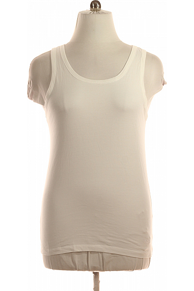 Hugo Boss Jednoduché Pánské Tričko Bílé Vel. M