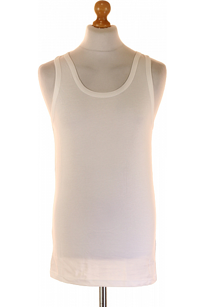 Hugo Boss Jednoduché Pánské Tílko Bavlněné Bílé