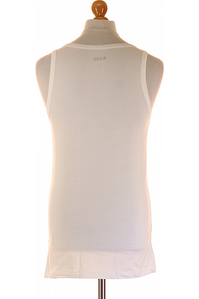 Hugo Boss Jednoduché Pánské Tílko Bavlněné Bílé