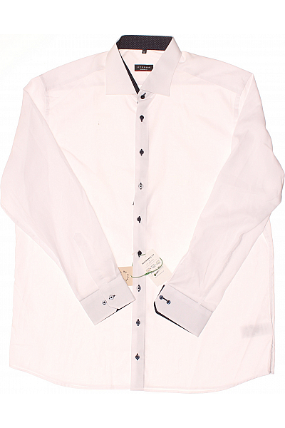 Pánská Košile Bílá ETERNA Second hand Vel. 46