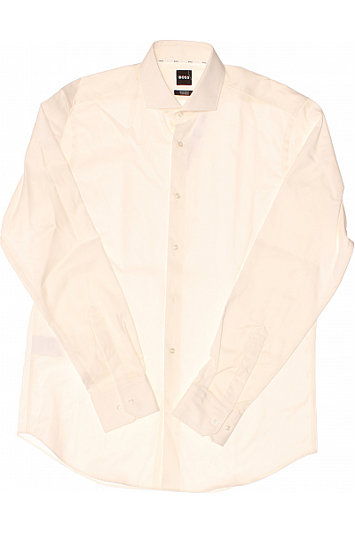 Hugo Boss Jednoduché Pánské Tričko Bílé Vel. M