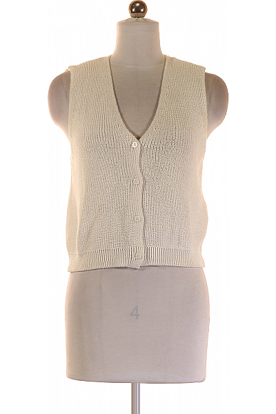 MANGO Dámská Vesta Bílá Second hand Vel.  S