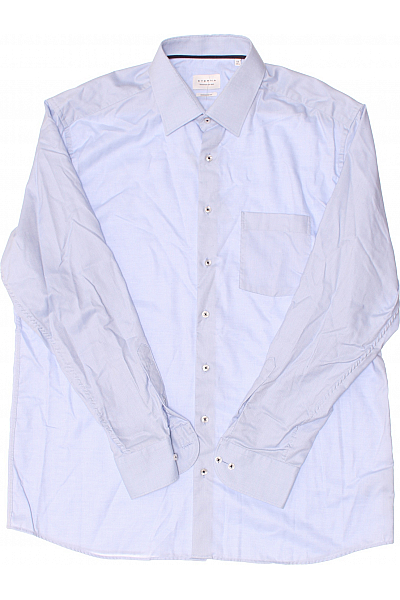 Pánská Košile Modrá ETERNA Second hand Vel. 44