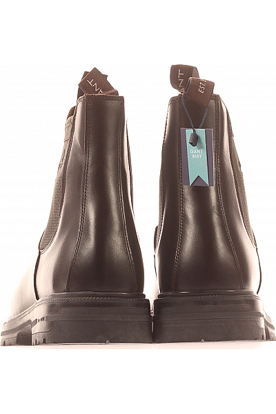 GANT Pánské Kotníkové Boty Kožené Hnědé Vel.  44