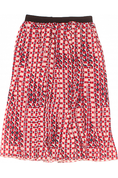 Plisováná  Sukně Červená Vel. 38