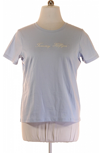 Dámské Tričko S Potiskem Modré TOMMY HILFIGER Vel. XXL