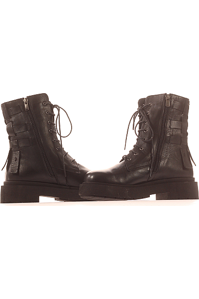 Dámské Boty Kožené Černé Inuovo Vel.  39