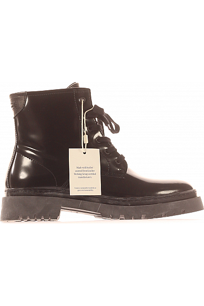 Dámské Workery Kožené Černé GANT Outlet Vel.  40