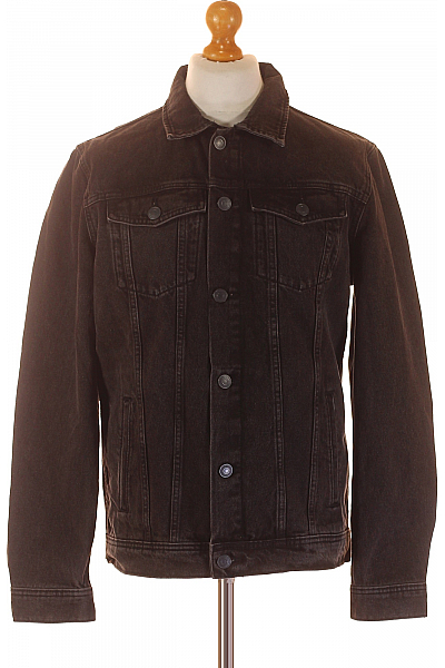 Džínová Pánská Bunda Černá JACK & JONES Vel. L