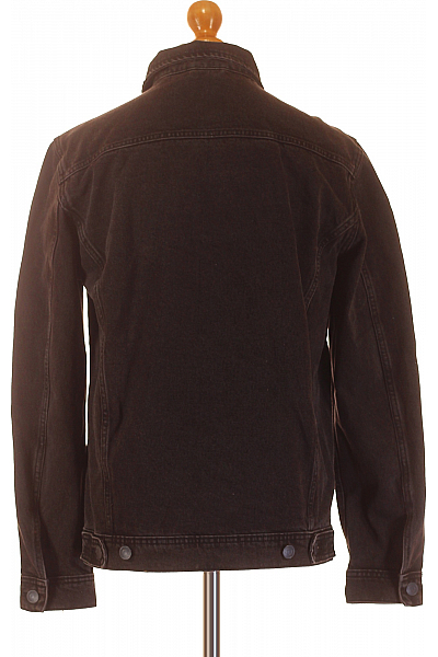 Džínová Pánská Bunda Černá JACK & JONES Vel. L