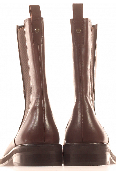 Dámské Kotníkové Boty Kožené Hnědé Lazamani Vel. 41