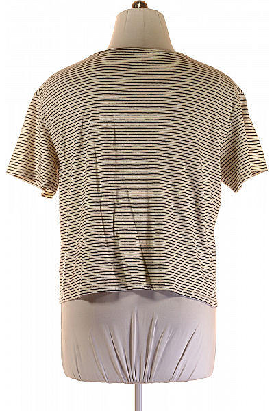 Dámské Tričko Černobílé TOMMY HILFIGER Second hand Vel. XL