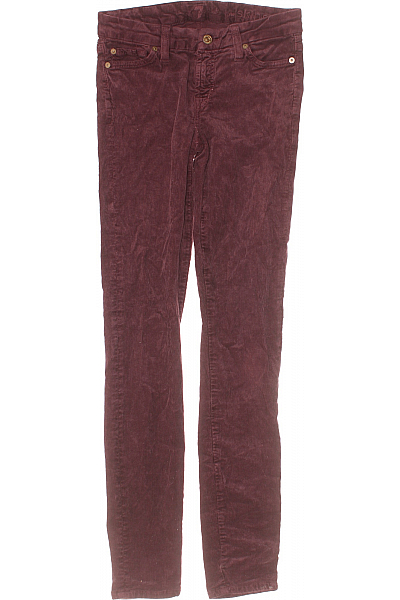 7 For All Mankind Dámské Kalhoty Vínová Vel. 27