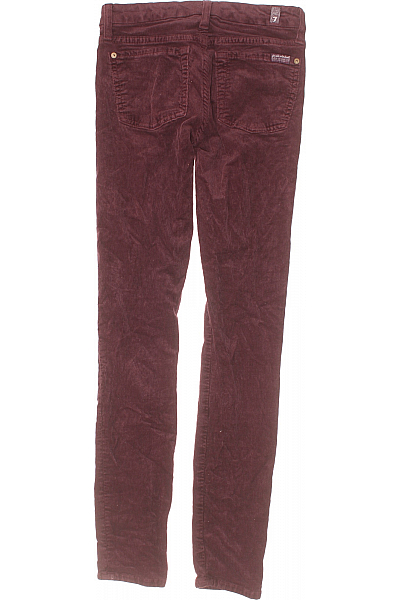 7 For All Mankind Dámské Kalhoty Vínová Vel. 27