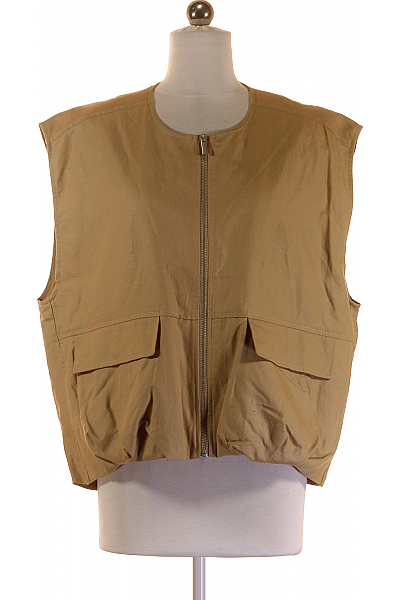 Jake*s Kratká Dámská Vesta Béžová Second Hand Vel. XS Jake*s Kratká Dámská Vesta Béžová Second Hand Vel. XS