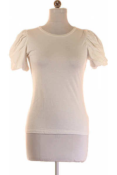 F&F Dámské Tričko Bílé Second Hand Vel. 34