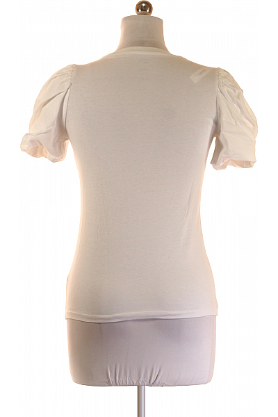 F&F Dámské Tričko Bílé Second hand Vel. 34