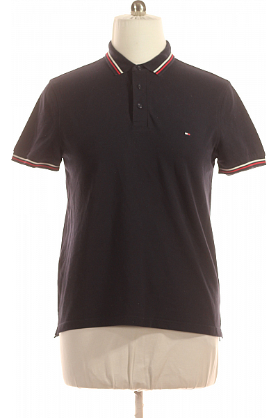 TOMMY HILFIGER Pánské Tričko Modré Second Hand