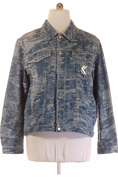 Džínová Pánská Bunda Bavlněná Modrá 