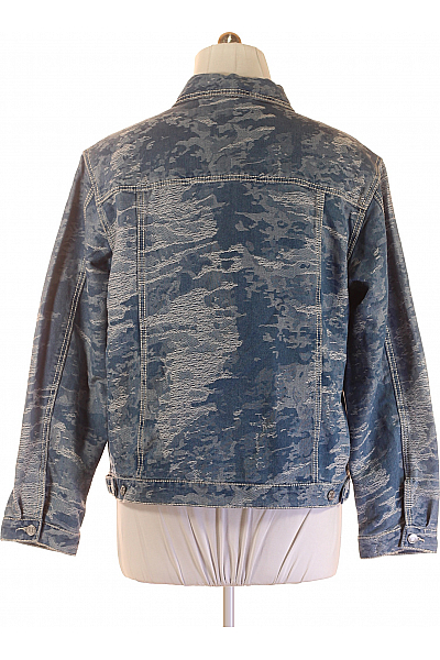 Džínová Pánská Bunda Bavlněná Modrá 